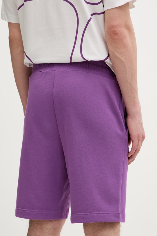 Odzież Jack Wolfskin szorty sportowe męskie bawełniane Celebrate The Paw A65908 fioletowy