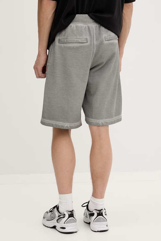 Odzież Diesel szorty dresowe męskie bawełniane P-CROWN-V1 A20493.0IKBR szary