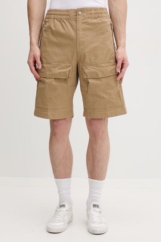 Diesel шорты cargo для мужчин с хлопком P-BEECK бежевый A21985.0EPCH