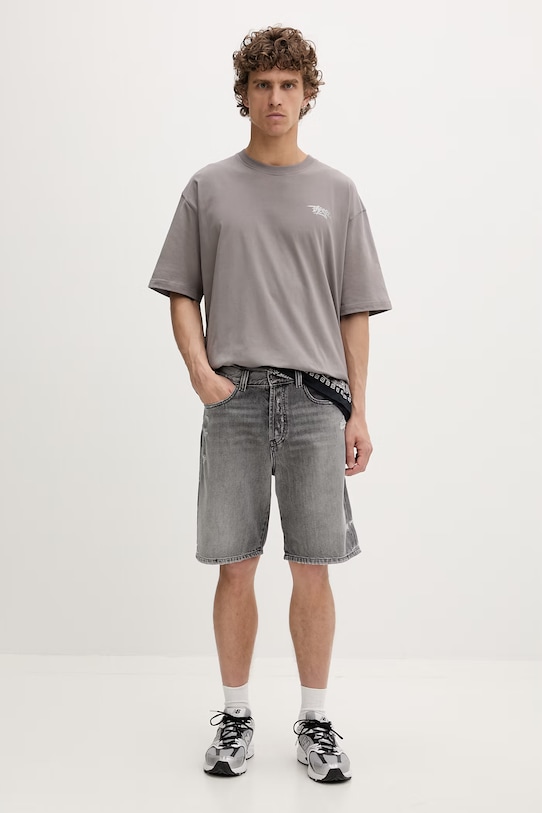 Diesel szorty męskie jeansowe A06430.09P08 szary SS26