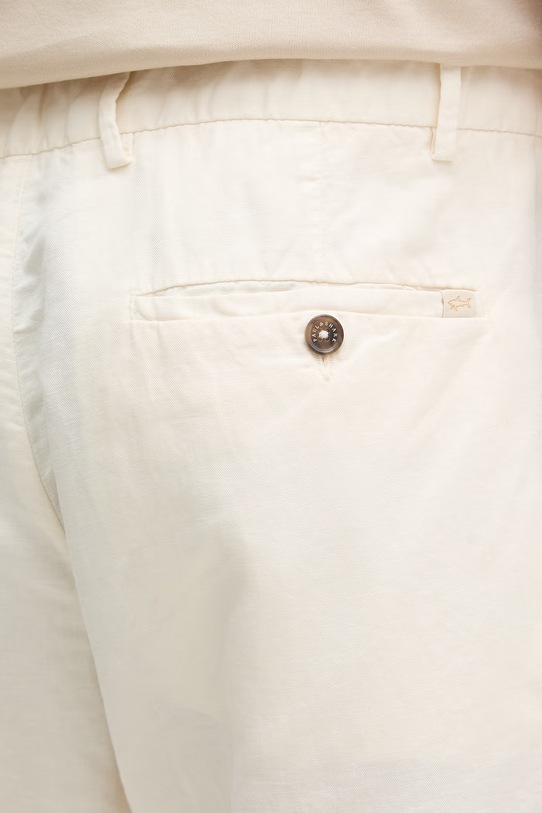 Paul&Shark szorty z dodatkiem lnu beżowy 25414034