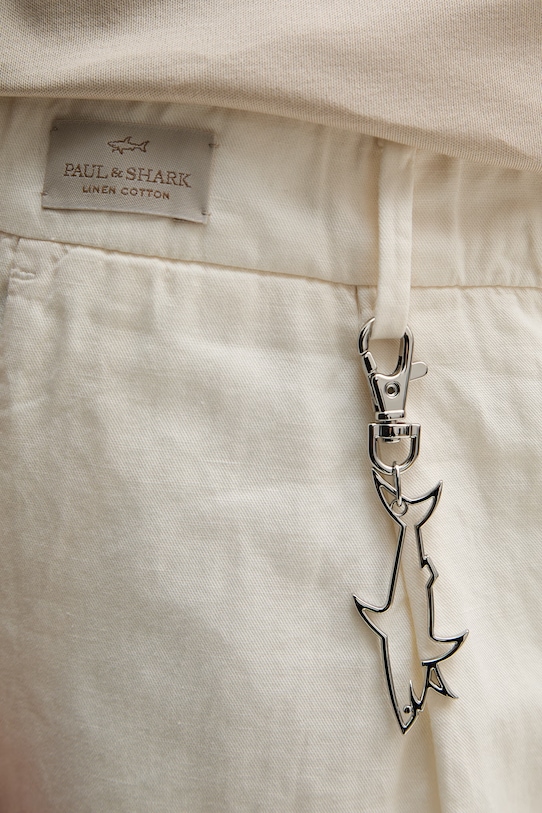 Paul&Shark szorty z dodatkiem lnu 25414034 beżowy
