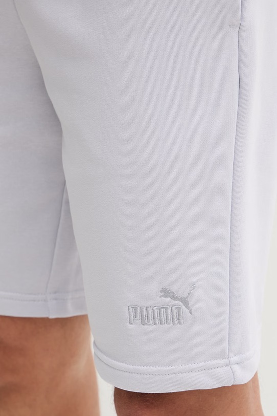 Puma szorty dresowe męskie z bawełną Essential Logo fioletowy 682595