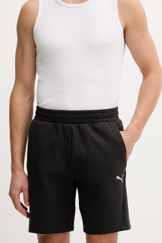 Puma szorty dresowe męskie z bawełną Pumatech czarny 692182