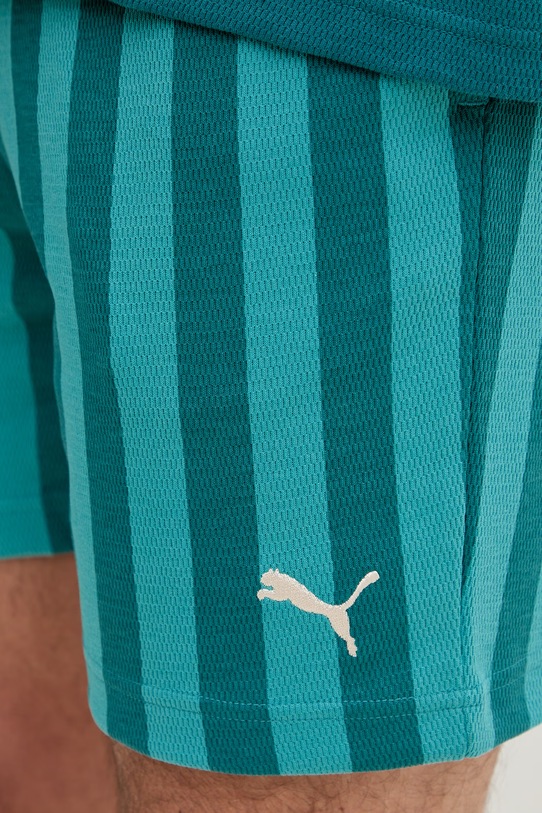 Puma szorty dresowe męskie z bawełną Puma Class turkusowy 692355