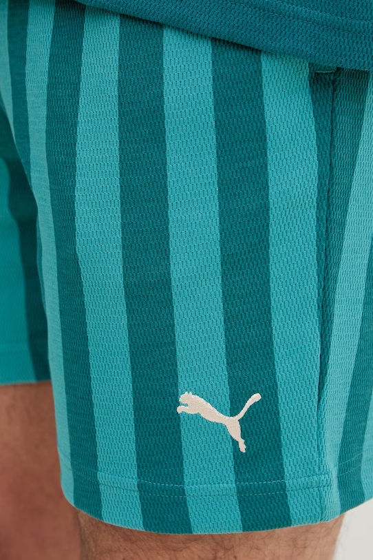 Puma szorty dresowe męskie z bawełną Puma Class turkusowy 692355