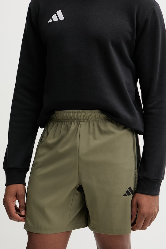 adidas Performance szorty treningowe aplikacja zielony KD0683