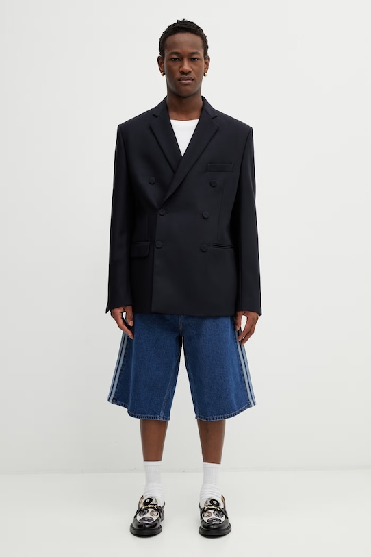 adidas Originals szorty jeansowe Firebird KD1500 niebieski