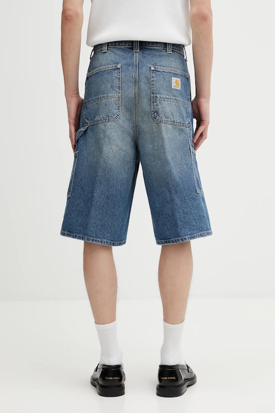 Odzież Carhartt WIP szorty jeansowe OG Aden Double Knee Short I036272.01B7 niebieski