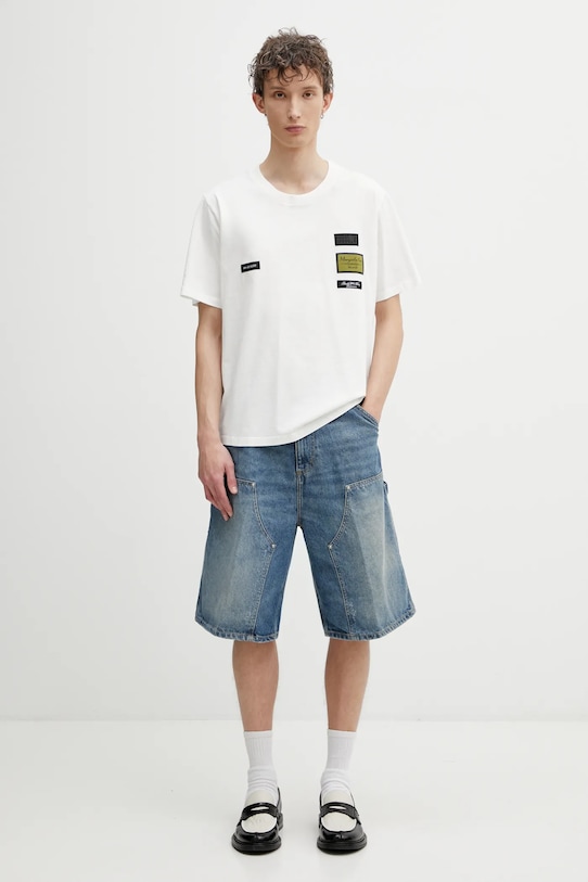 Carhartt WIP szorty jeansowe OG Aden Double Knee Short I036272.01B7 niebieski
