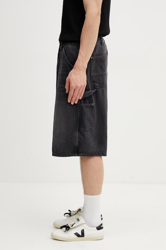 Carhartt WIP OG Aden Double Knee Short szorty jeansowe męskie I036272.89B7 czarny SS26