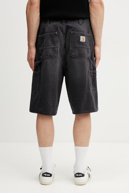 Odzież Carhartt WIP OG Aden Double Knee Short szorty jeansowe męskie I036272.89B7 czarny