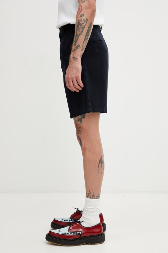 A.P.C. pantaloni scurți pentru bărbați, din bumbac COHNZ.H10020 bleumarin SS26