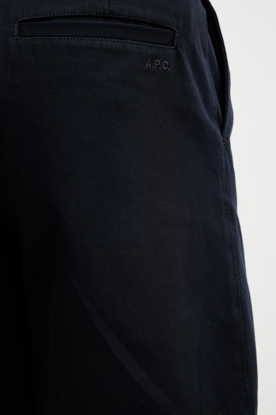 A.P.C. szorty bawełniane męskie granatowy COHNZ.H10020