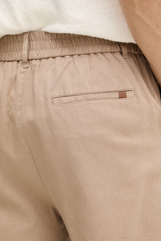Mos Mosh σορτς ανδρικά με λινό Baldo μπεζ 510160