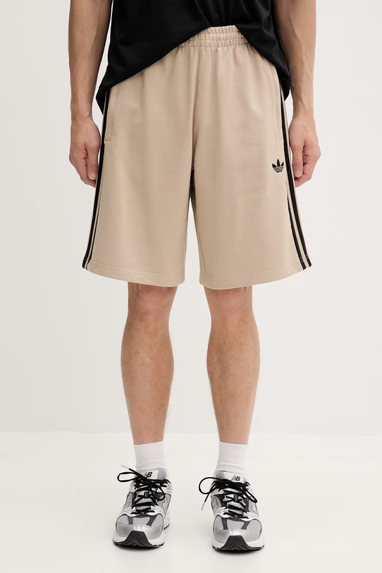 adidas Originals szorty dresowe męskie bawełniane beżowy KE6681