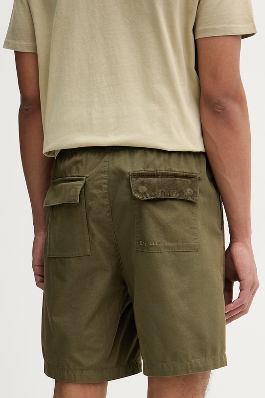 Îmbrăcăminte Barbour pantaloni scurți pentru bărbați din bumbac Declan MST0084 verde