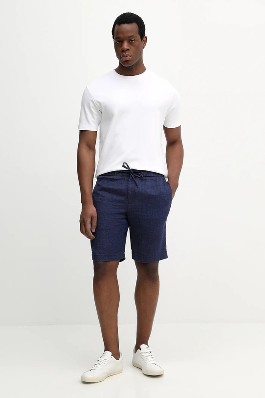 Frescobol Carioca szorty z dodatkiem lnu 1241.04 granatowy SS26