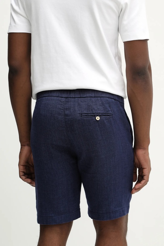 Odzież Frescobol Carioca szorty z dodatkiem lnu 1241.04 granatowy