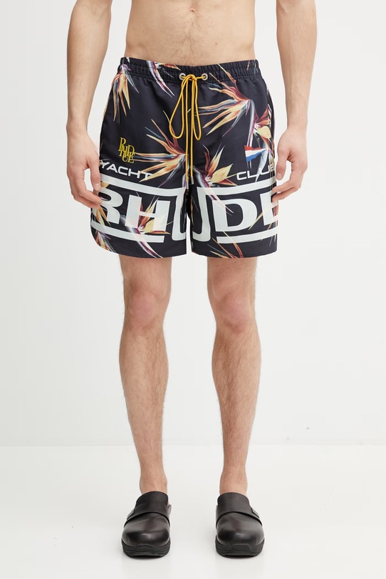 RHUDE Regatta Club Hawaiian szorty kąpielowe męskie granatowy RHPS26SH01108