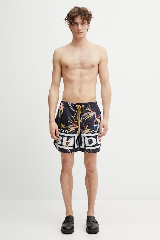 RHUDE Regatta Club Hawaiian szorty kąpielowe męskie RHPS26SH01108 granatowy