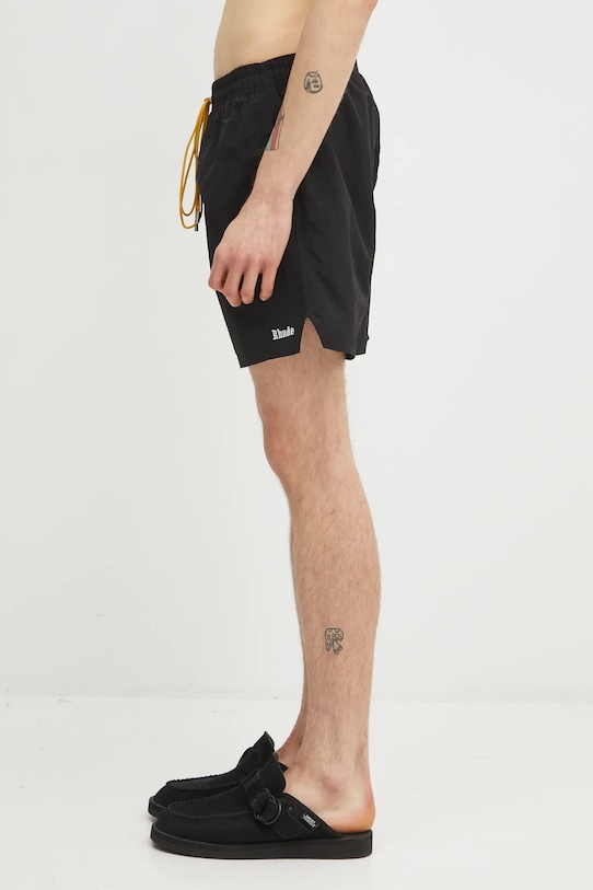 RHUDE swim shorts Classic Logo Swim Short RHPS26SH03108 black SS26