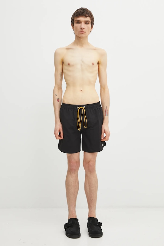 RHUDE swim shorts Classic Logo Swim Short RHPS26SH03108 black