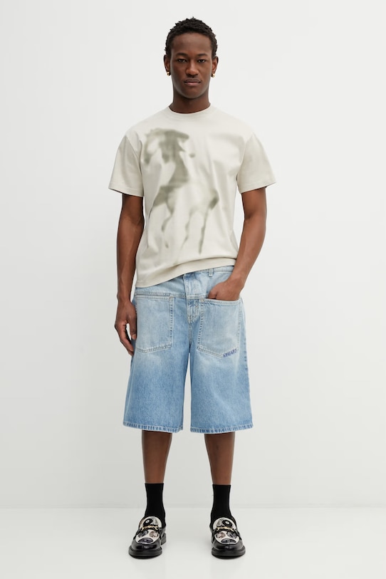 Axel Arigato szorty jeansowe Invert Denim Shorts A3880002 niebieski