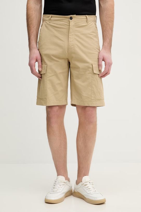 Trussardi szorty bawełniane bawełna beżowy P024M000109N