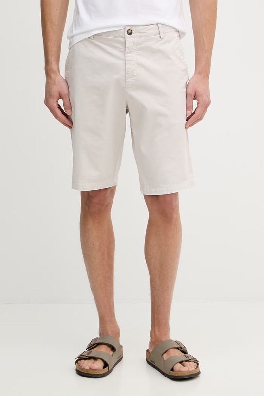 Trussardi szorty męskie bawełniane z elastanem beżowy P026M000118N