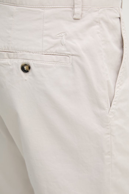 Trussardi szorty męskie bawełniane z elastanem beżowy P026M000118N