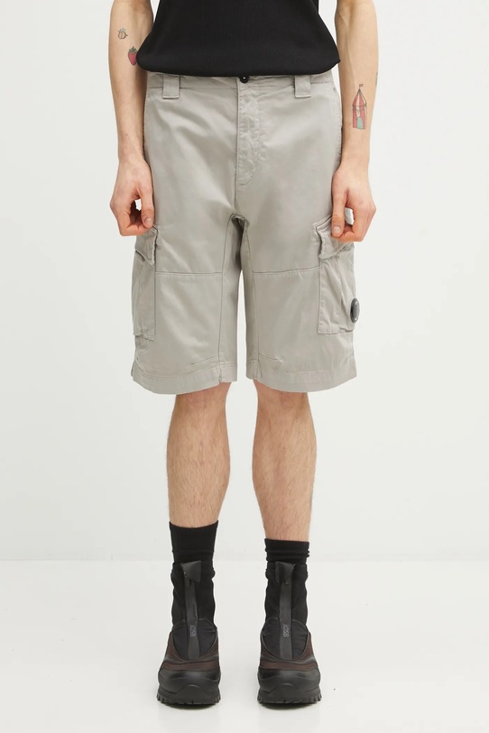 C.P. Company szorty z elastanem szary 20CMBE746A005694G