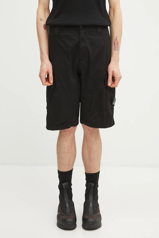 C.P. Company szorty z elastanem czarny RSCMBE746A005694G