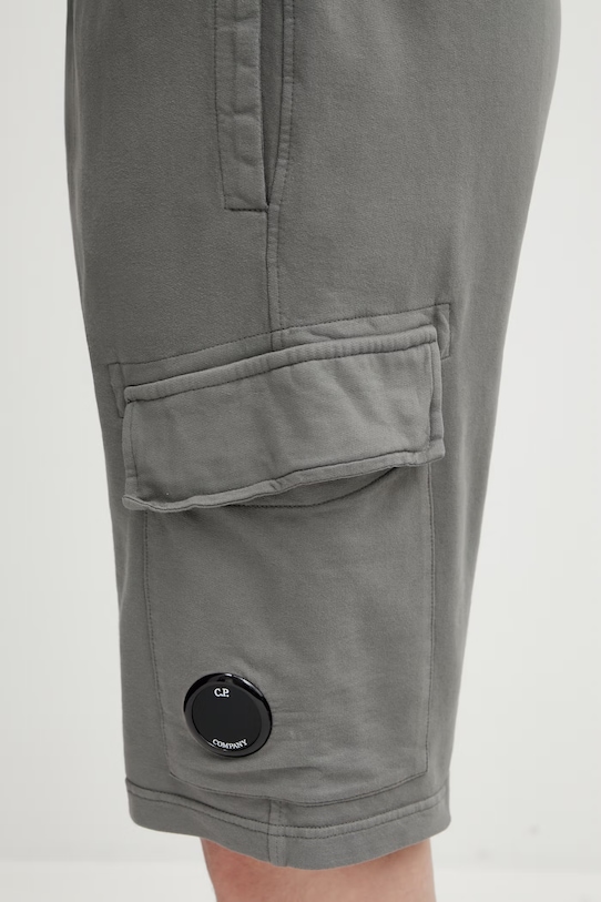 C.P. Company szorty bawełniane szary 20CMSB704A002246G