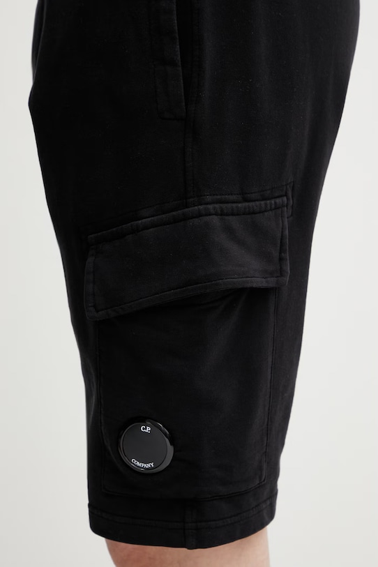 C.P. Company szorty bawełniane czarny RCCMSB704A002246G