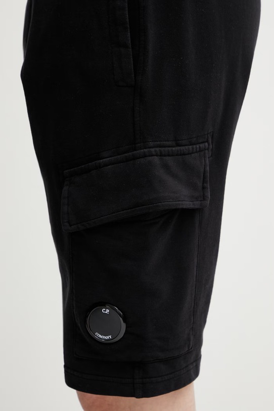 Хлопковые шорты C.P. Company чёрный RCCMSB704A002246G