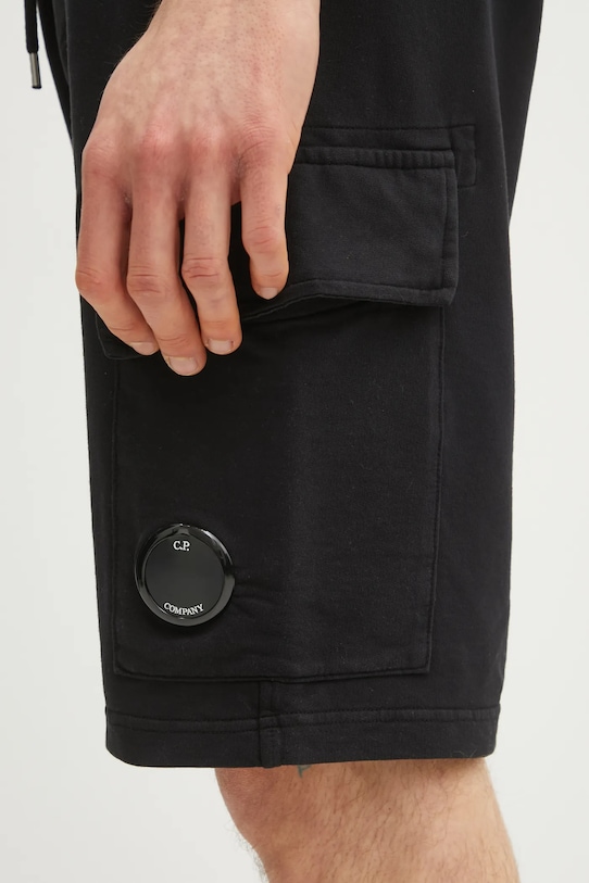 C.P. Company szorty bawełniane czarny RCCMSB704A002246G