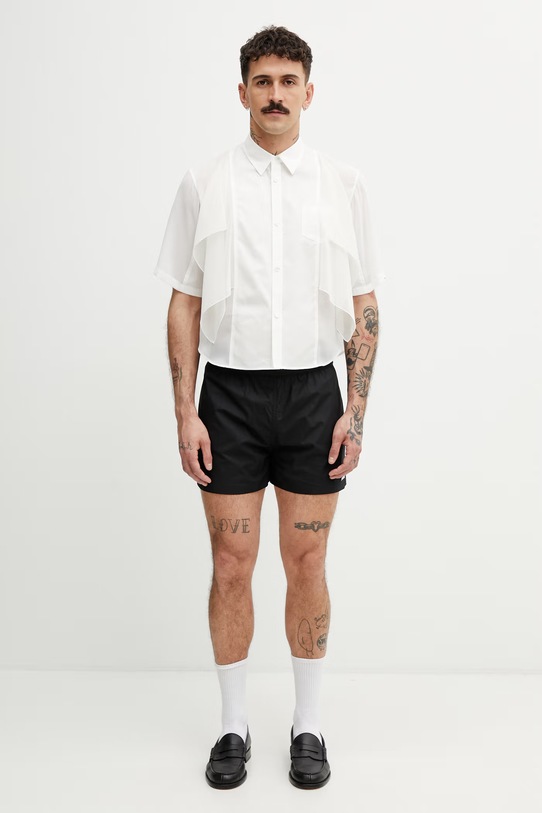 HELIOT EMIL pantaloni scurți pentru bărbați, din bumbac SS26.M.10.233.BLK01 negru