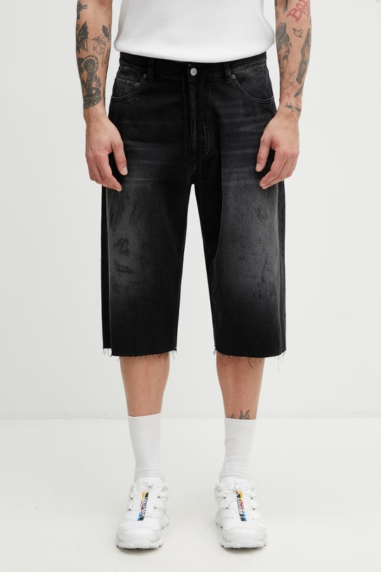 MM6 Maison Margiela szorty jeansowe męskie czarny SH0MU0014.M30064.961