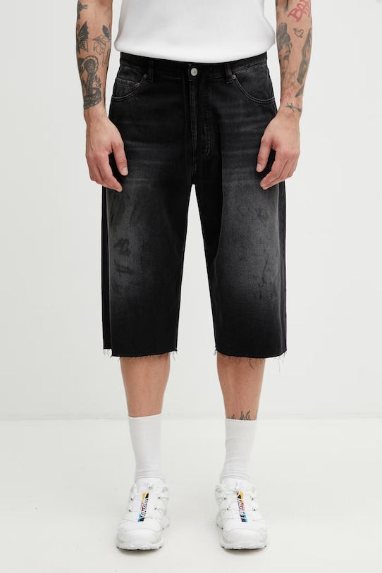 MM6 Maison Margiela szorty jeansowe męskie czarny SH0MU0014.M30064.961