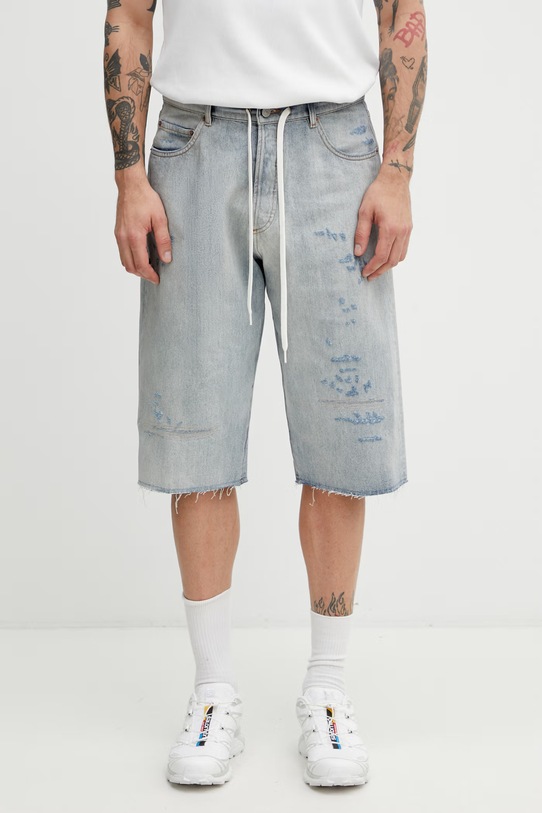 MM6 Maison Margiela szorty jeansowe męskie niebieski SH0MU0014.M30055.962