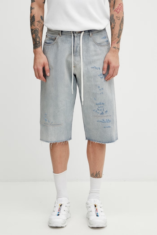 MM6 Maison Margiela szorty jeansowe męskie niebieski SH0MU0014.M30055.962
