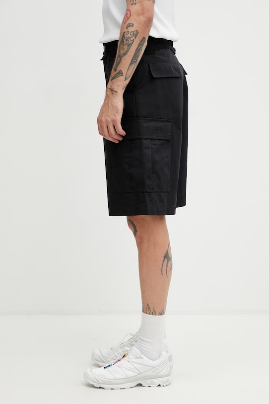 MM6 Maison Margiela pantaloni scuți cargo pentru bărbați, din bumbac SH0MU0021.MTN137.961 negru SS26