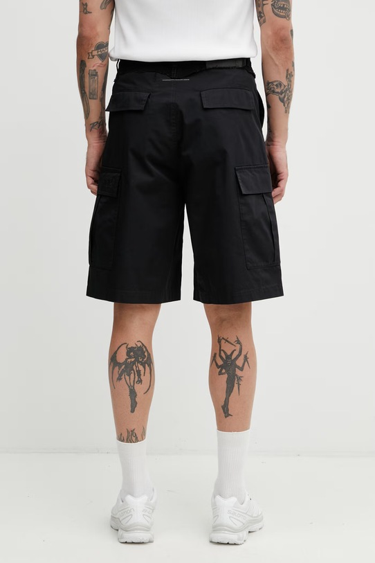 Odzież MM6 Maison Margiela szorty cargo bawełniane męskie SH0MU0021.MTN137.961 czarny