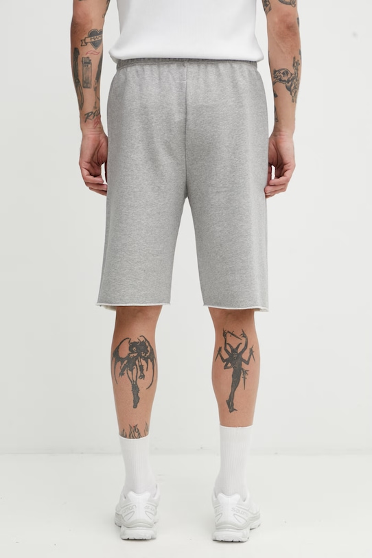 Odzież MM6 Maison Margiela szorty dresowe z bawełną męskie SH0MU0027.S25606.857M szary