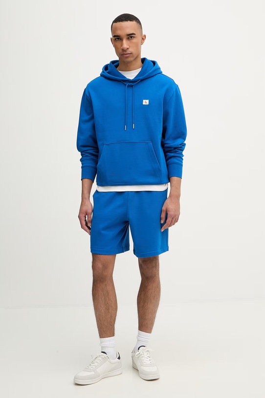 Calvin Klein Jeans szorty męskie bawełniane LV04RF282G niebieski SS26