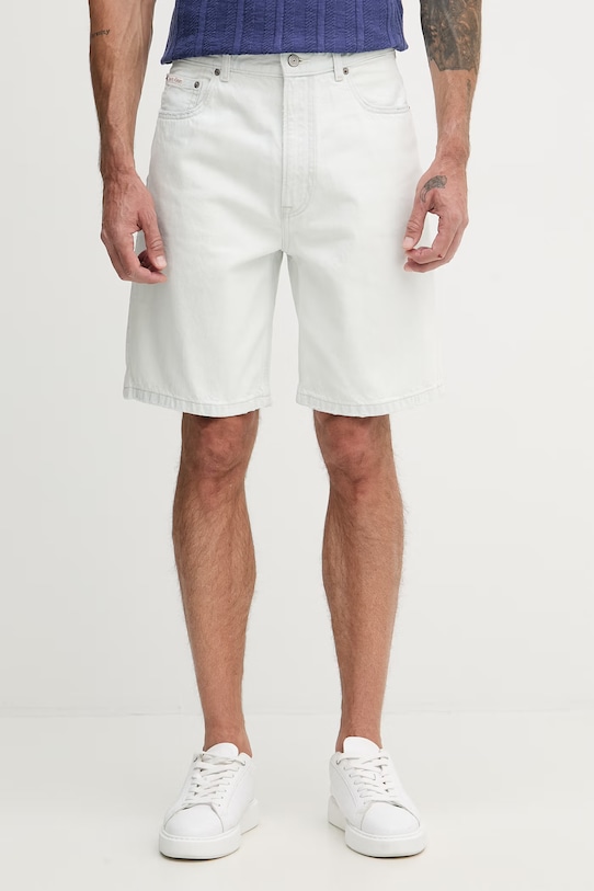 Calvin Klein Jeans šortky pánske rifľové modrá LV04RF731G