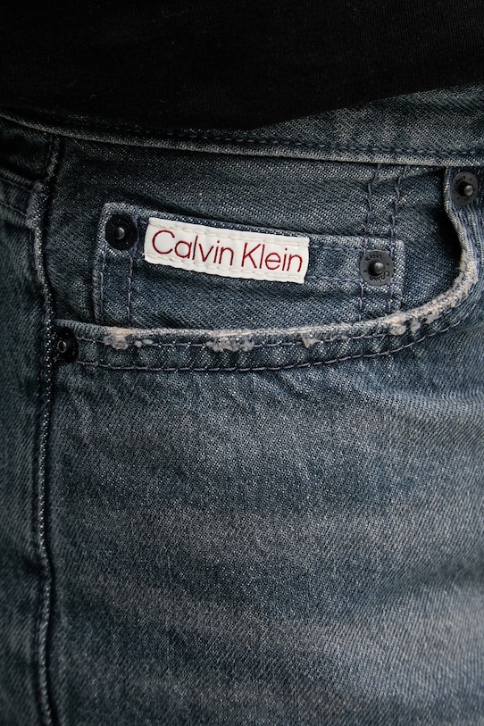 Calvin Klein Jeans σορτς ανδρικά ντένιμ μπλε LV04RF788G