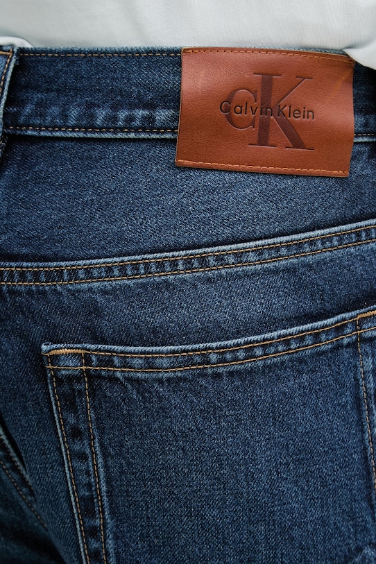 Calvin Klein Jeans kratke hlače muške od trapera mornarsko plava LV04RF792G