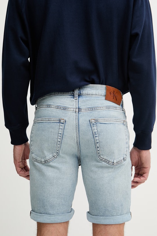 Îmbrăcăminte Calvin Klein Jeans pantaloni scurți pentru bărbați LV04RF920G albastru